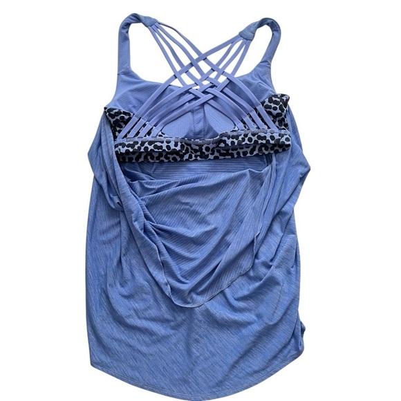 Lululemon Wild Tank with Built-in Bra Heathered Lullaby / Ace Spot Size 6 - Picture 5 of 6